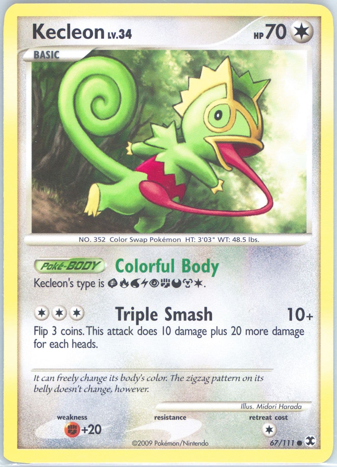 Kecleon (67) 2009 Pokemon Platinum Rising Rivals