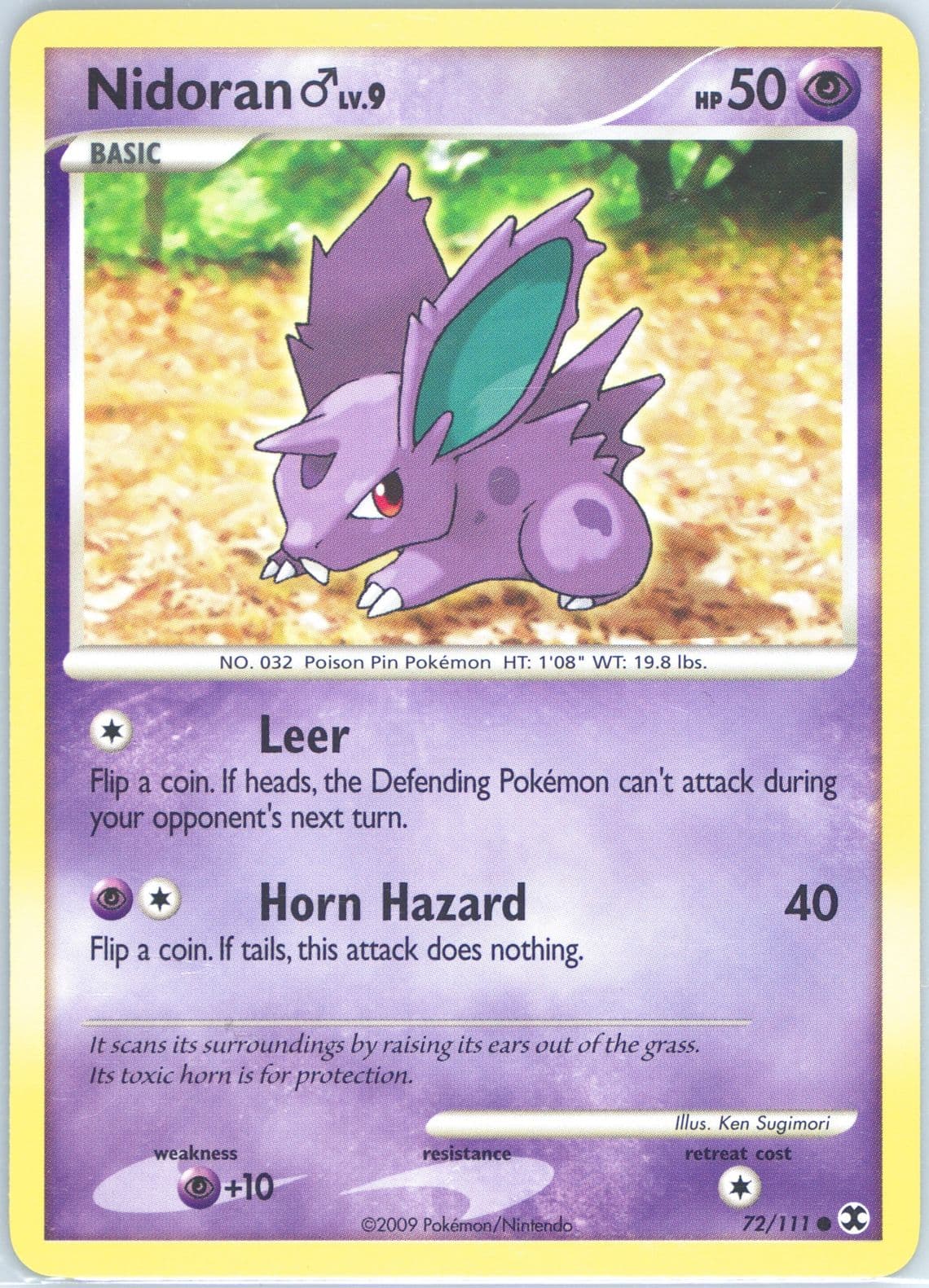 Nidoran (72) 2009 Pokemon Platinum Rising Rivals