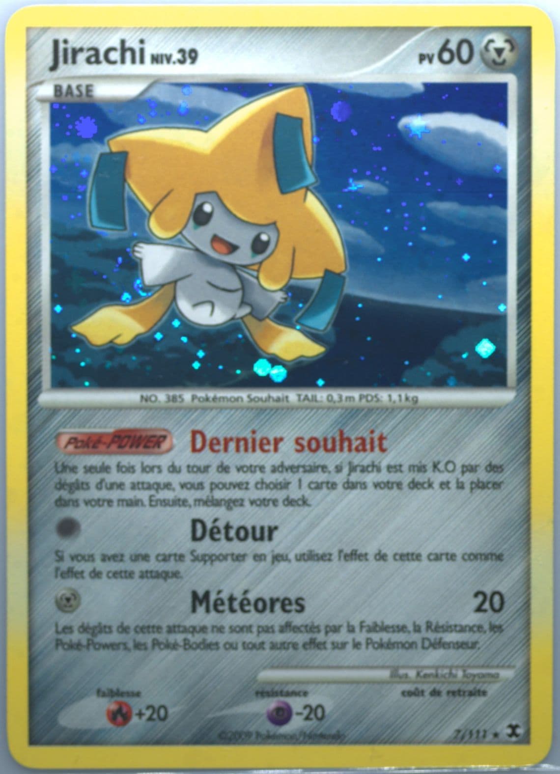 Jirachi-Holo French (7) 2009 Pokemon Platinum Rising Rivals