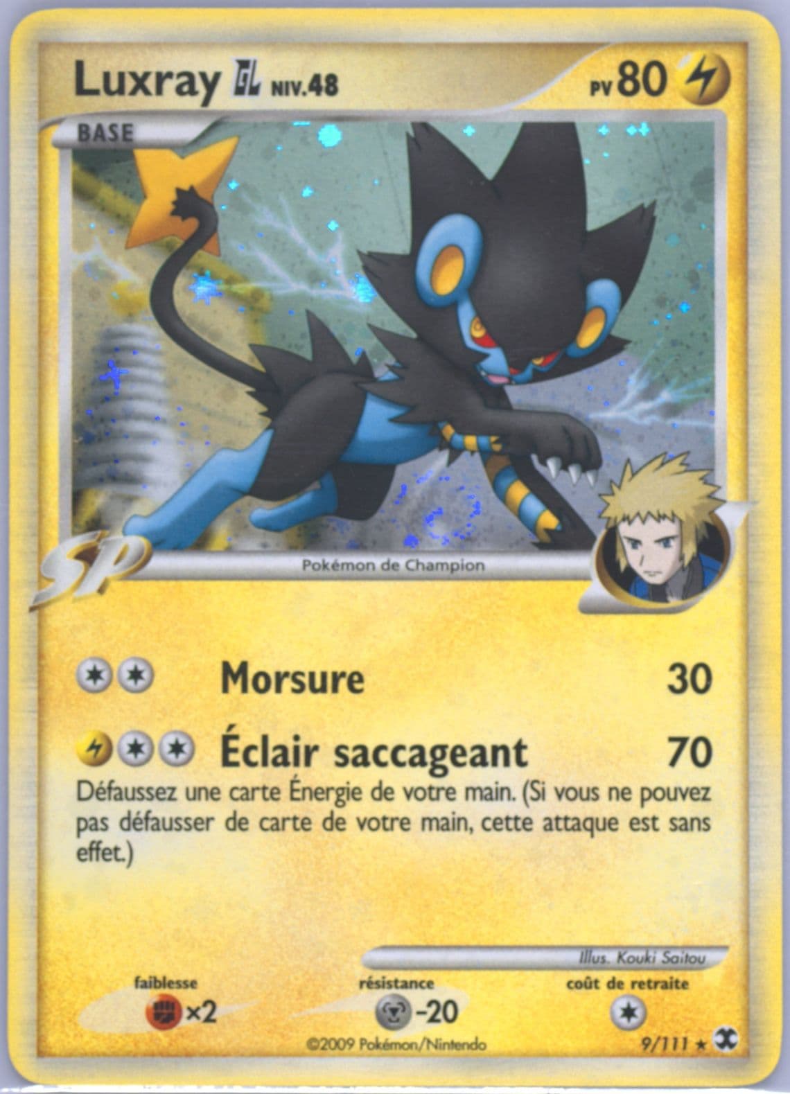 Luxray GL-Holo French (9) 2009 Pokemon Platinum Rising Rivals