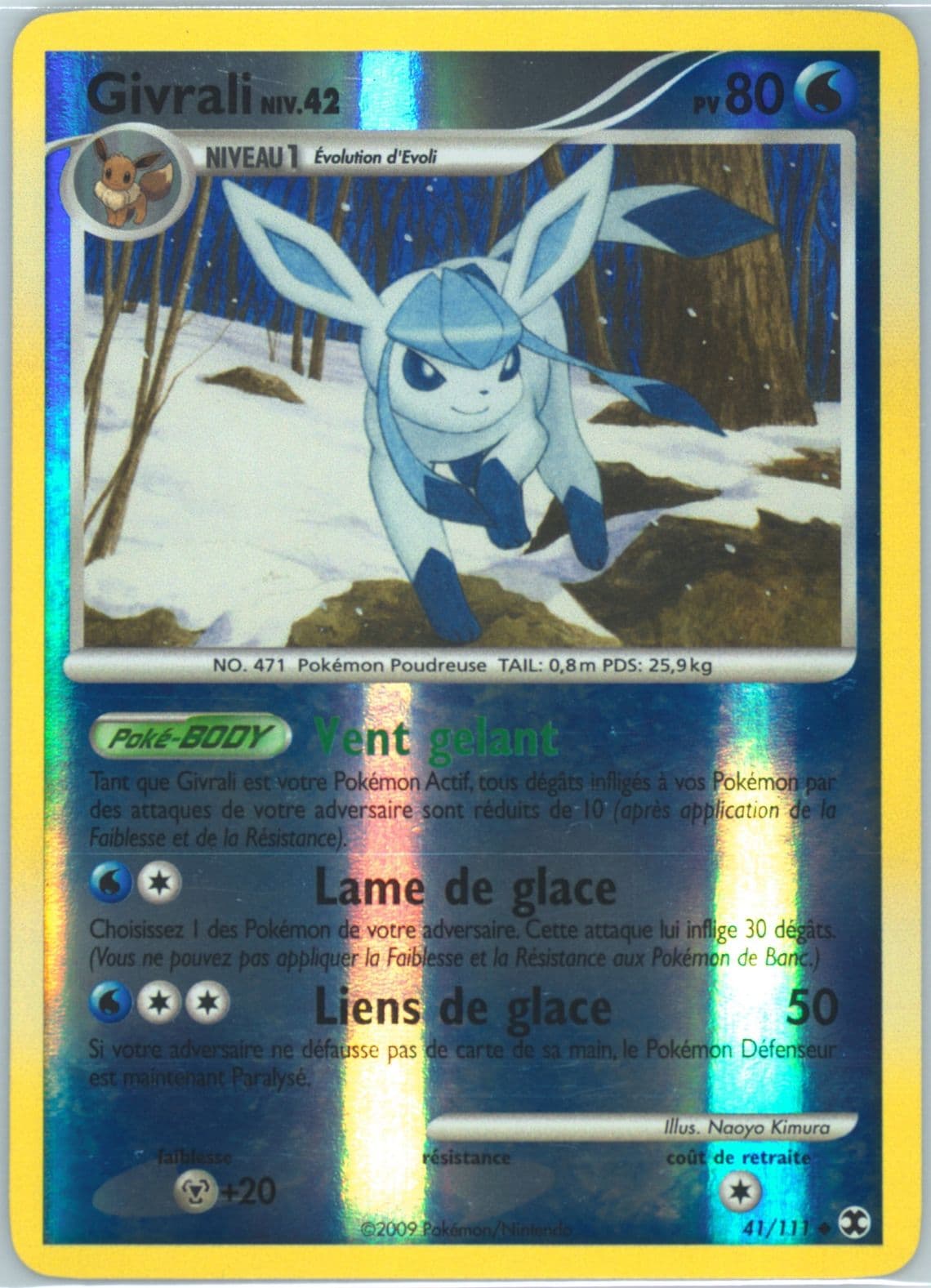 Givrali-Reverse Foil French (41) 2009 Pokemon Platinum Rising Rivals