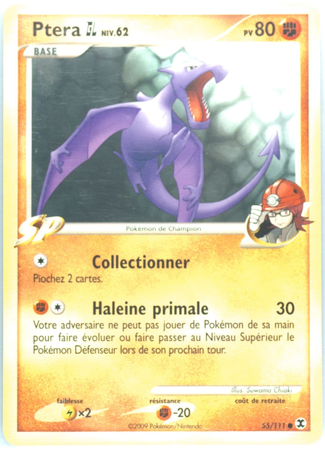 Ptera GL French (55) 2009 Pokemon Platinum Rising Rivals