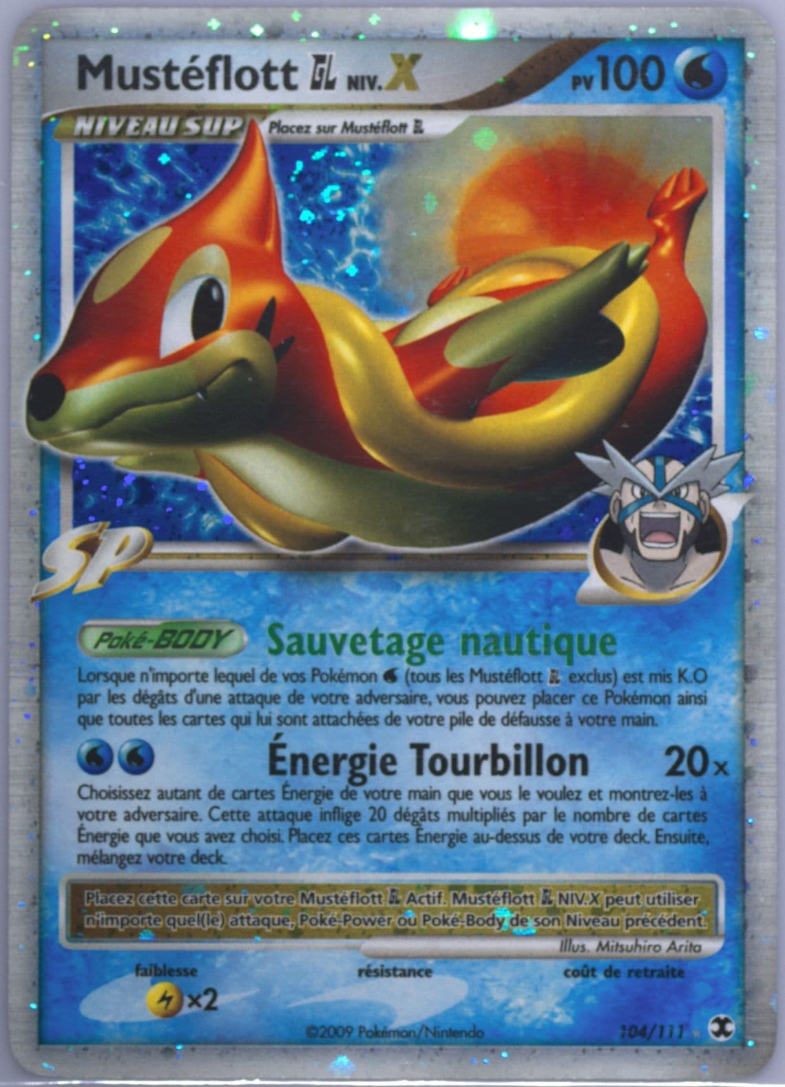 Musteflott GL Niv.X-Holo French (104) 2009 Pokemon Platinum Rising Rivals