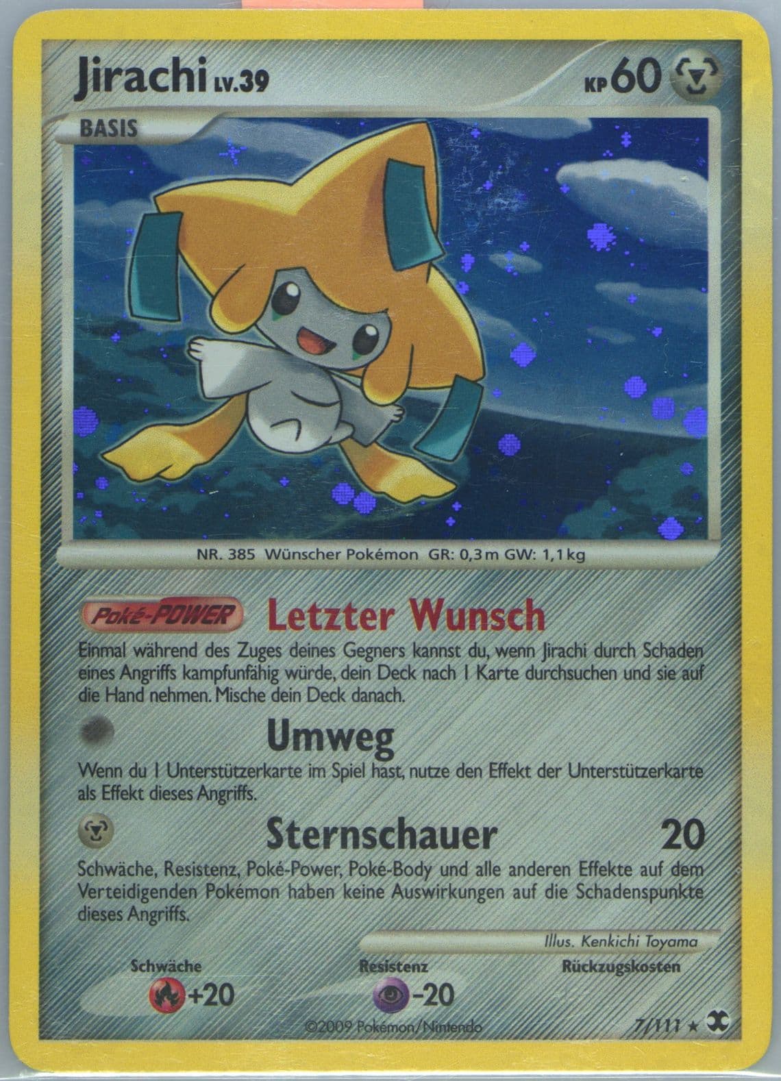 Jirachi-Holo German (7) 2009 Pokemon Platinum Rising Rivals