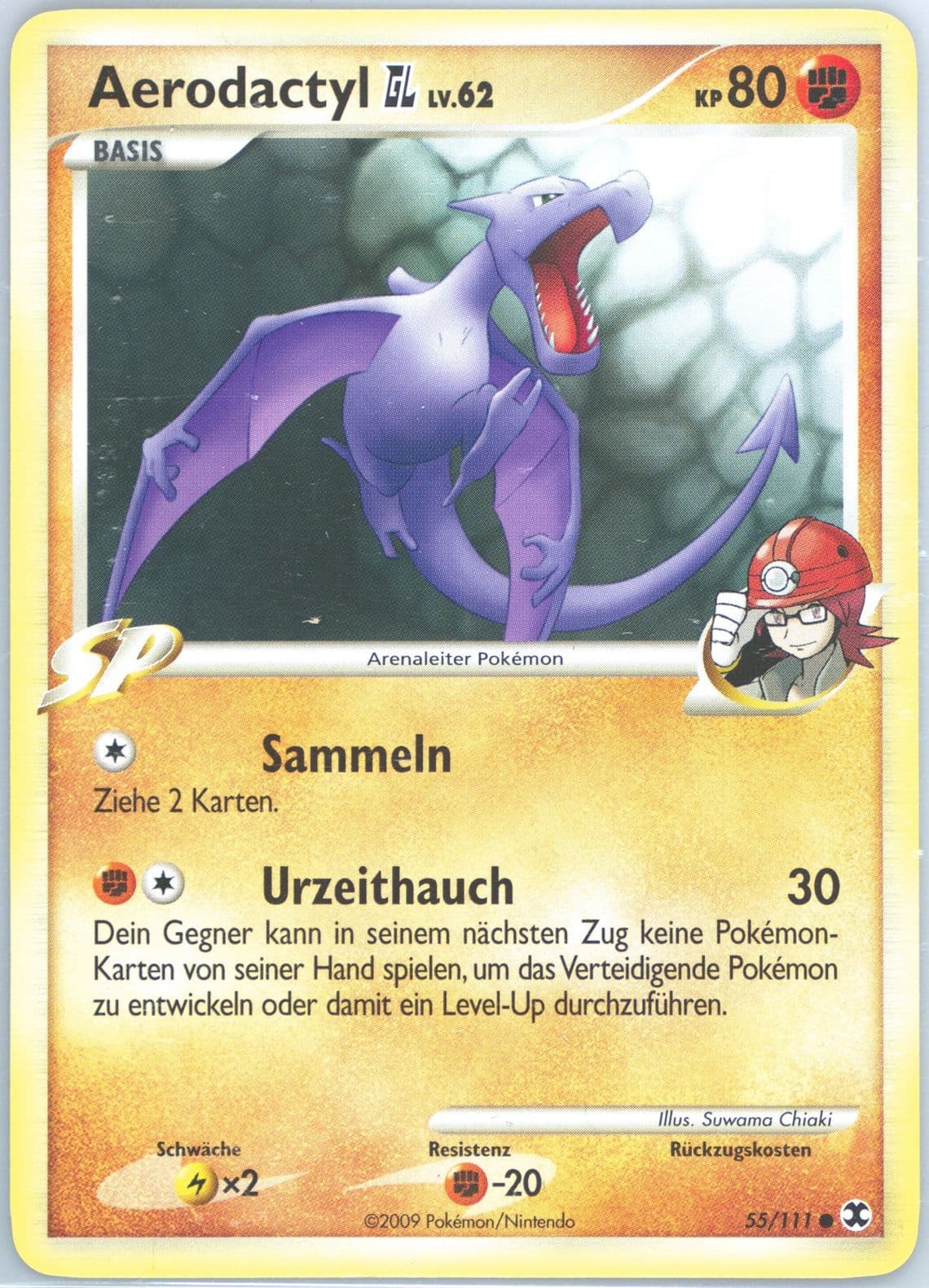 Aerodactyl GL German (55) 2009 Pokemon Platinum Rising Rivals