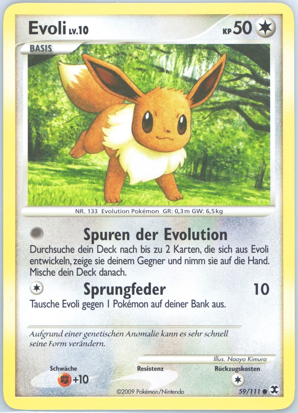 Evoli German (59) 2009 Pokemon Platinum Rising Rivals