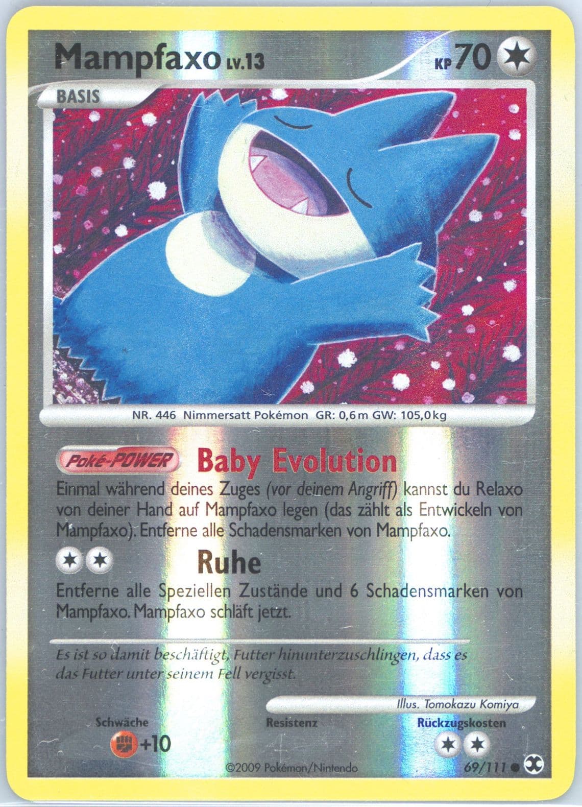 Mampfaxo-Reverse Foil German (69) 2009 Pokemon Platinum Rising Rivals