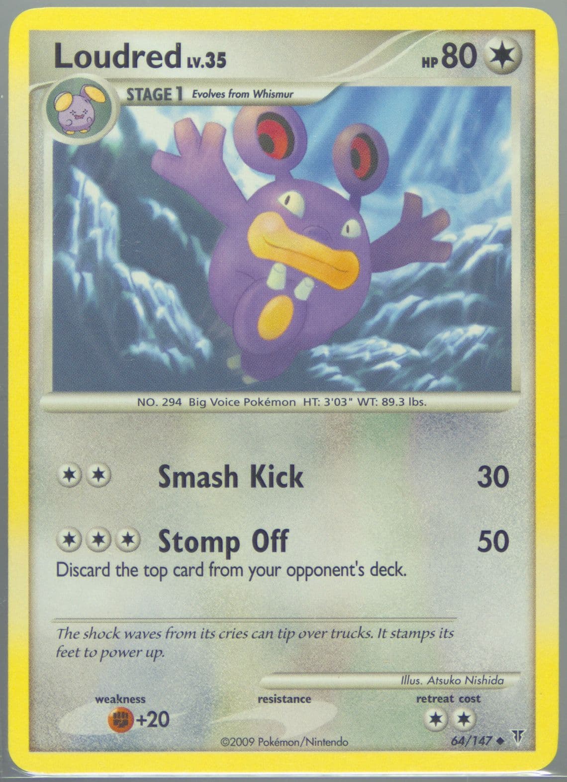 Loudred (64) 2009 Pokemon Platinum Supreme Victors