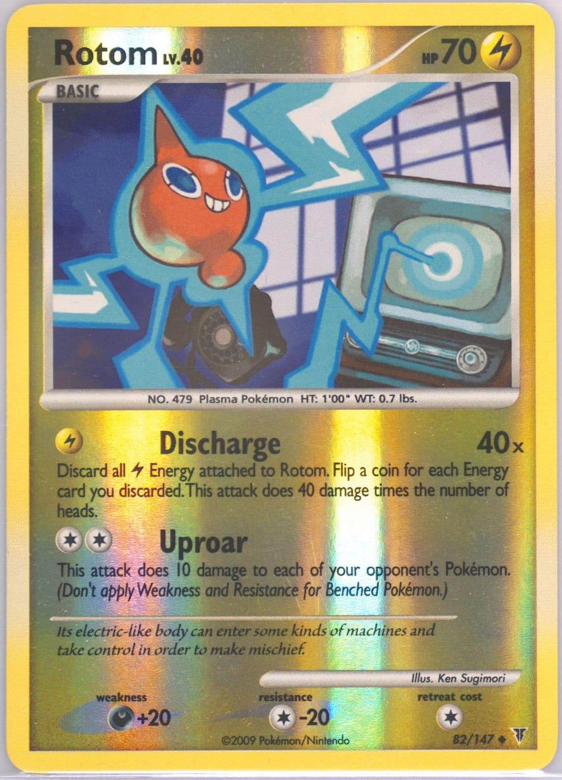 Rotom-Reverse Foil (82) 2009 Pokemon Platinum Supreme Victors