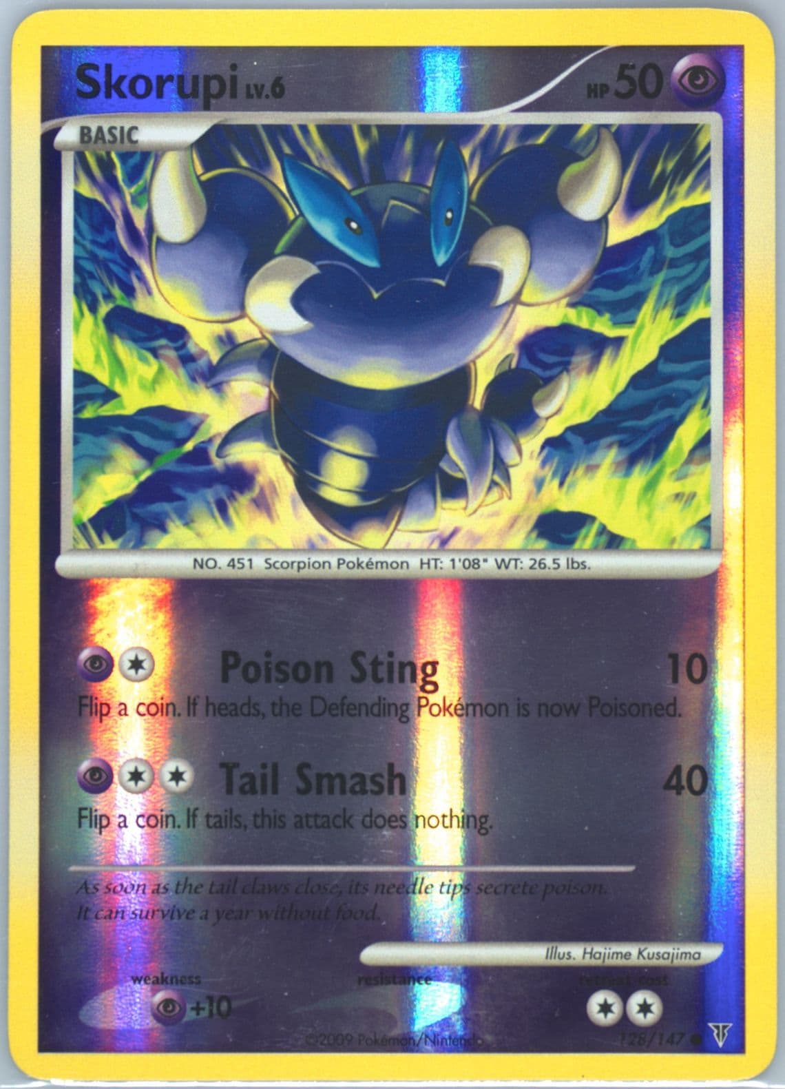 Skorupi-Reverse Foil (128) 2009 Pokemon Platinum Supreme Victors