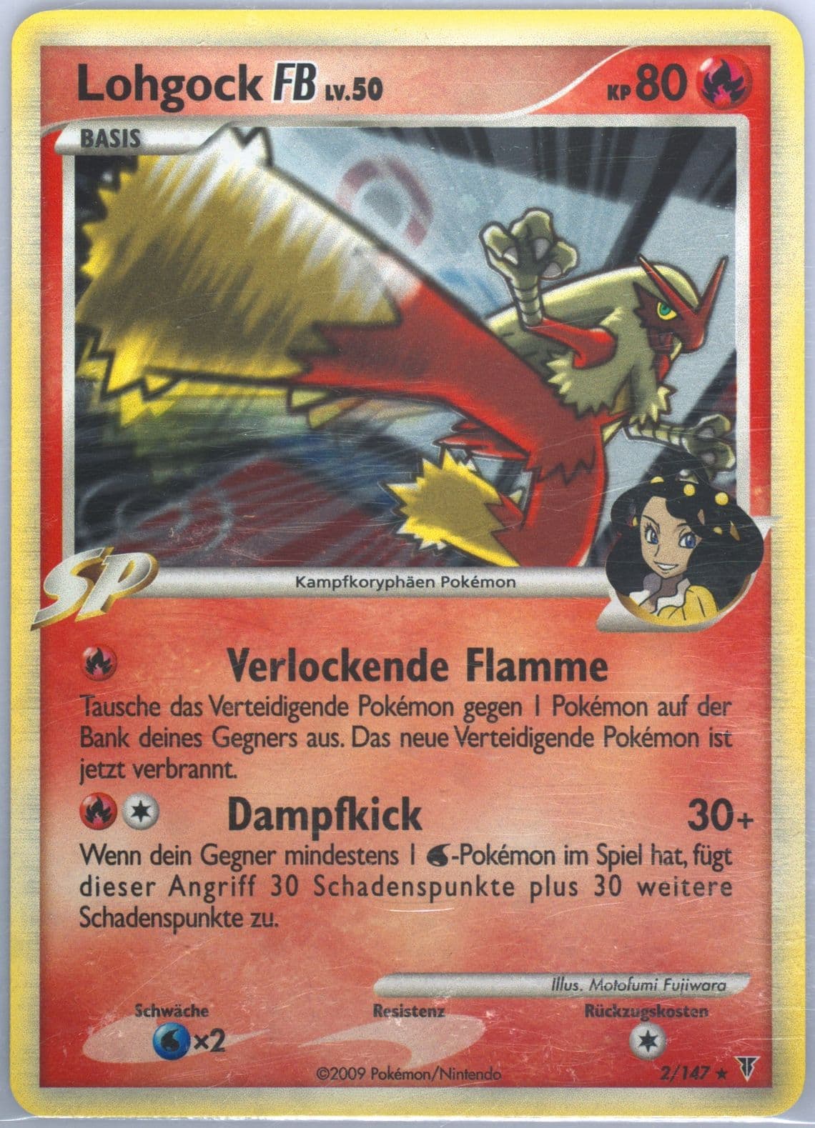 Lohgock FB-Holo German (2) 2009 Pokemon Platinum Supreme Victors