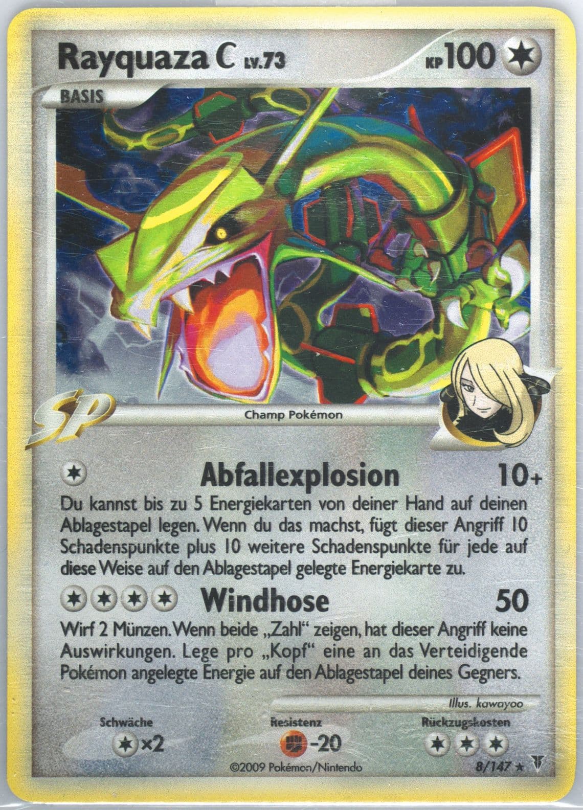 Rayquaza C-Holo German (8) 2009 Pokemon Platinum Supreme Victors