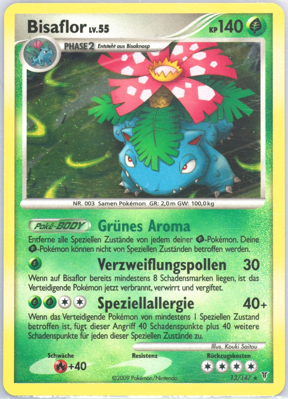 Bisaflor-Holo German (13) 2009 Pokemon Platinum Supreme Victors