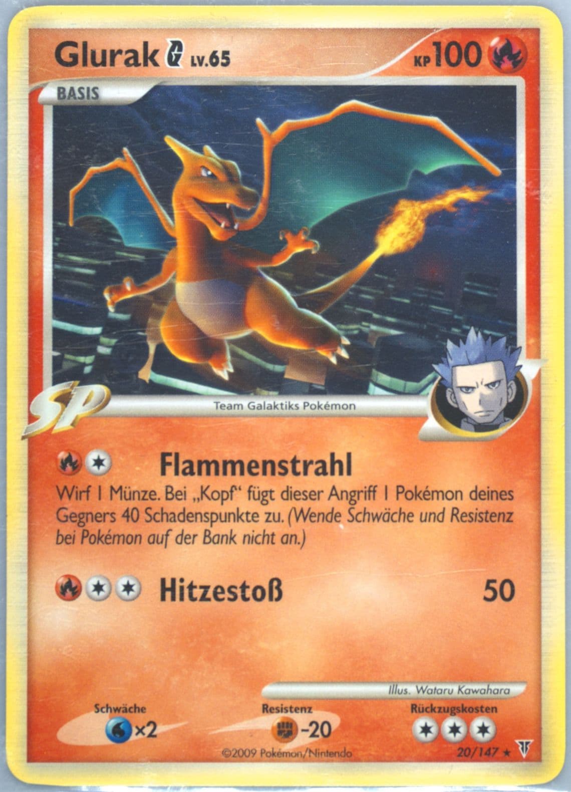 Glurak G German (20) 2009 Pokemon Platinum Supreme Victors