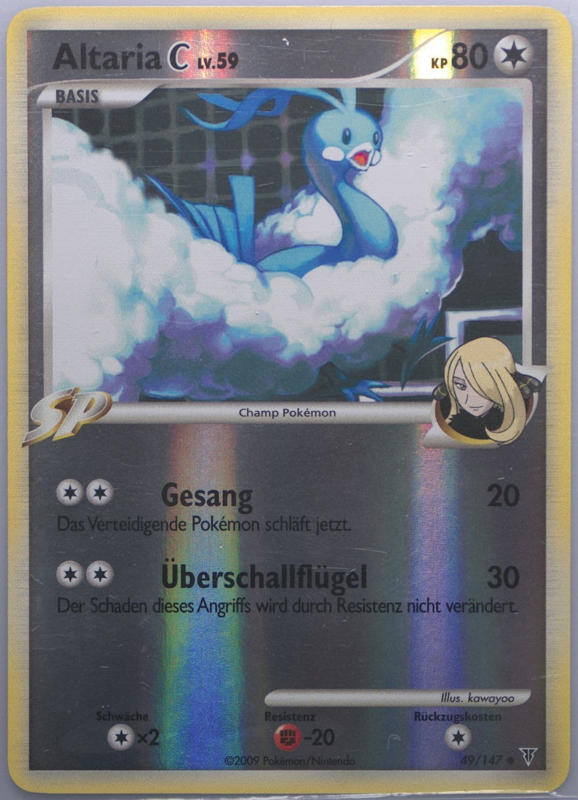 Altaria C-Reverse Foil German (49) 2009 Pokemon Platinum Supreme Victors