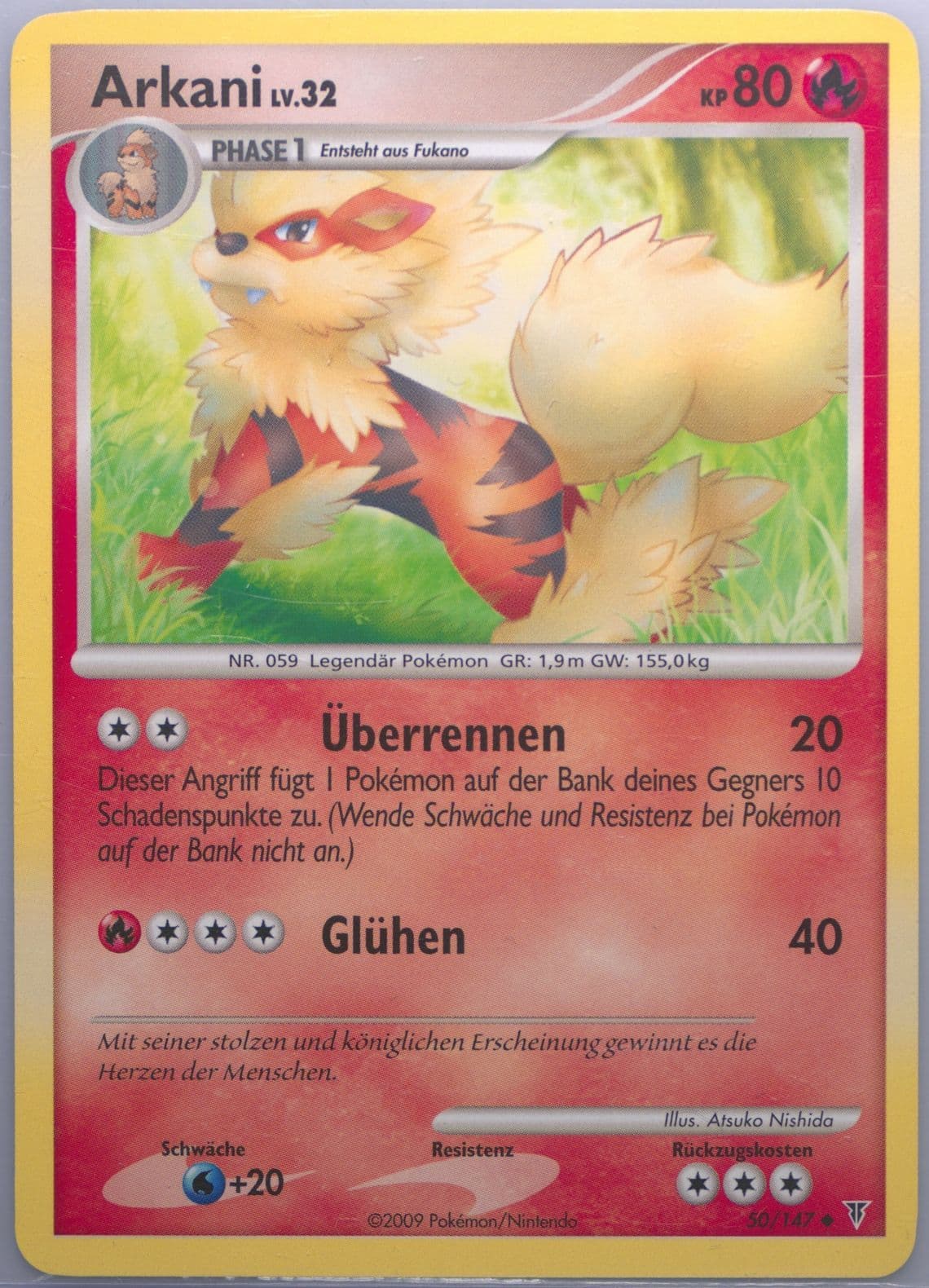 Arkani German (50) 2009 Pokemon Platinum Supreme Victors