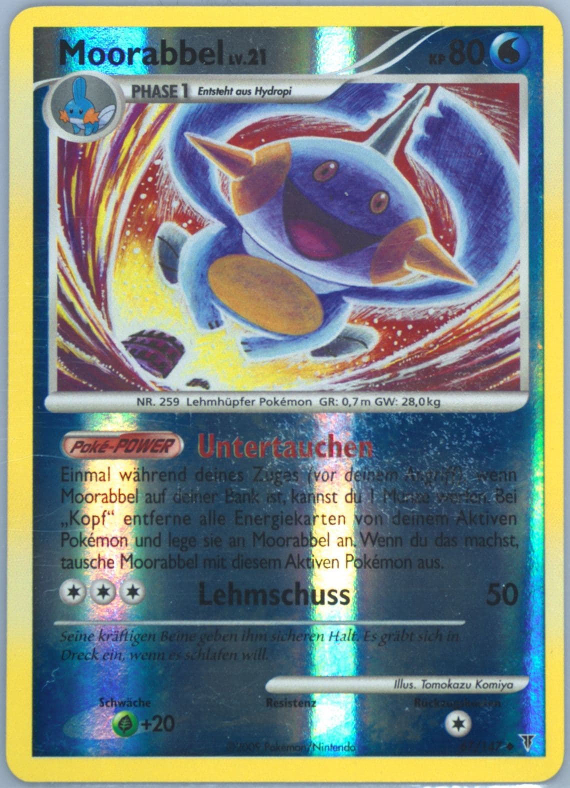 Moorabbel-Reverse Foil German (67) 2009 Pokemon Platinum Supreme Victors