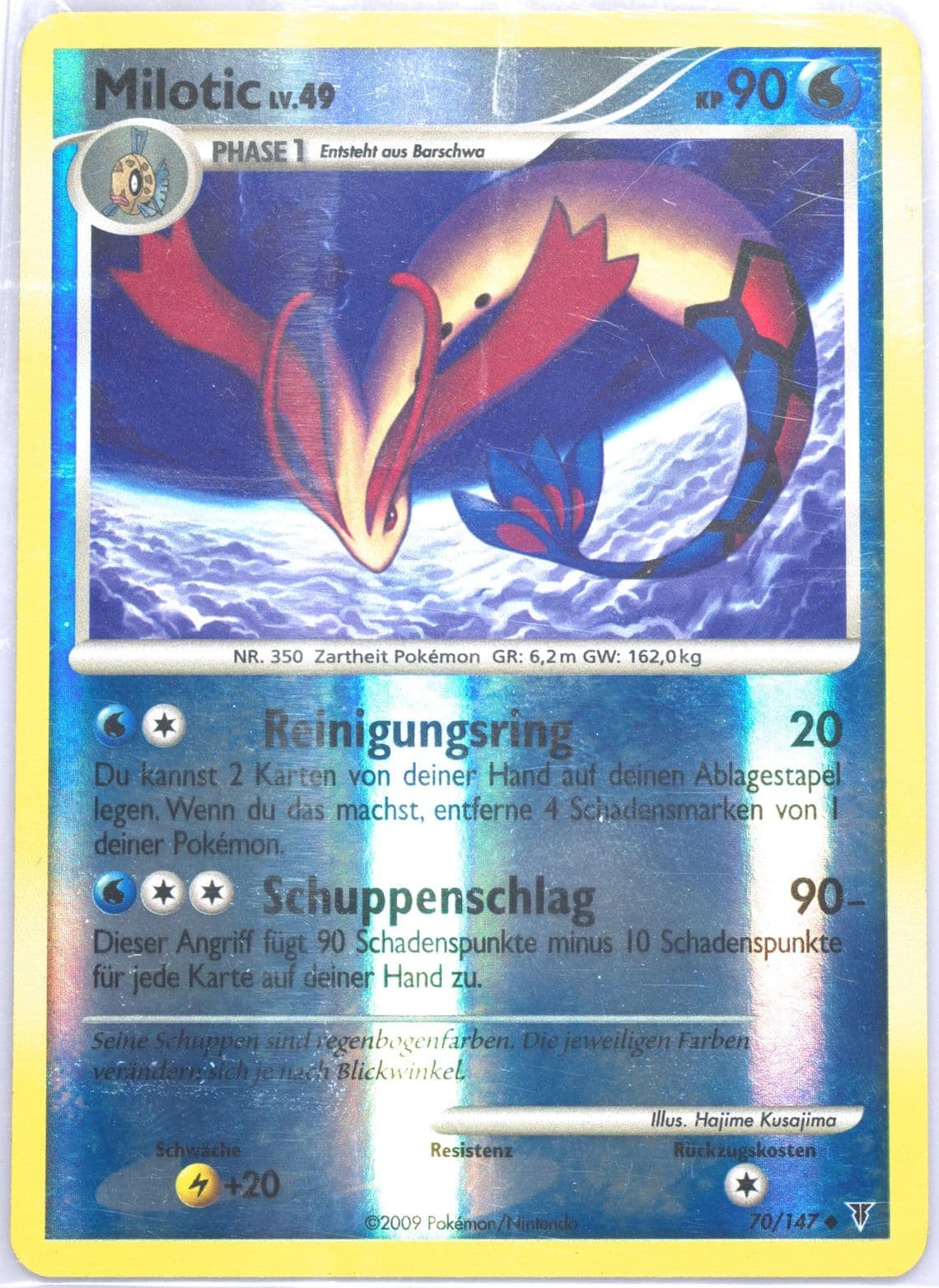 Milotic-Reverse Foil German (70) 2009 Pokemon Platinum Supreme Victors