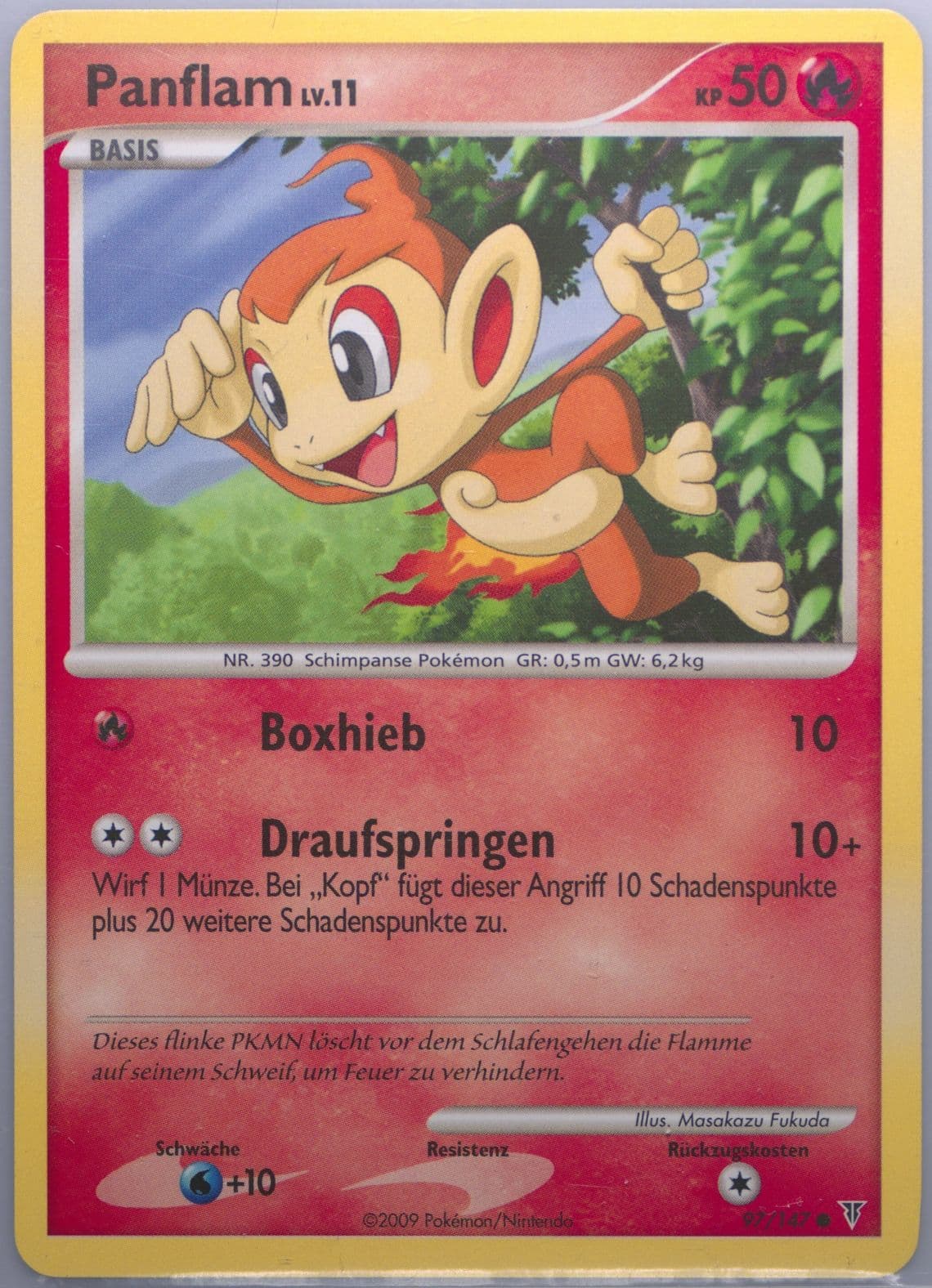 Panflam German (97) 2009 Pokemon Platinum Supreme Victors