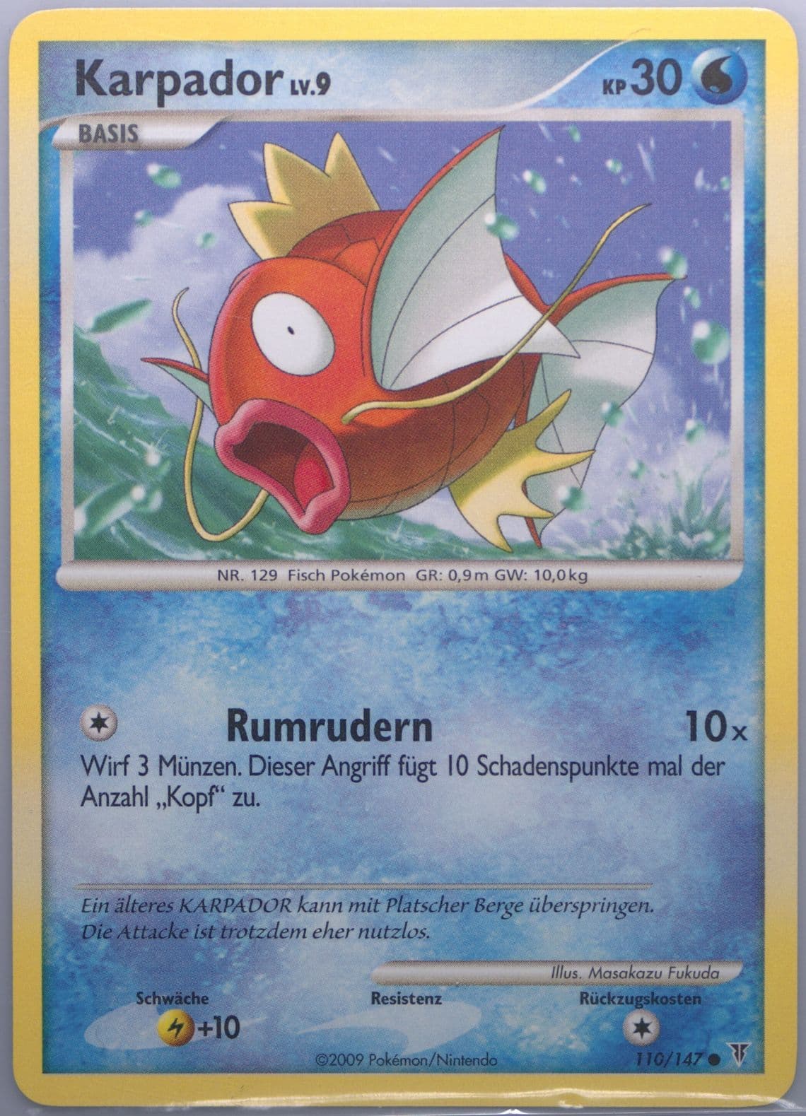 Karpador German (110) 2009 Pokemon Platinum Supreme Victors