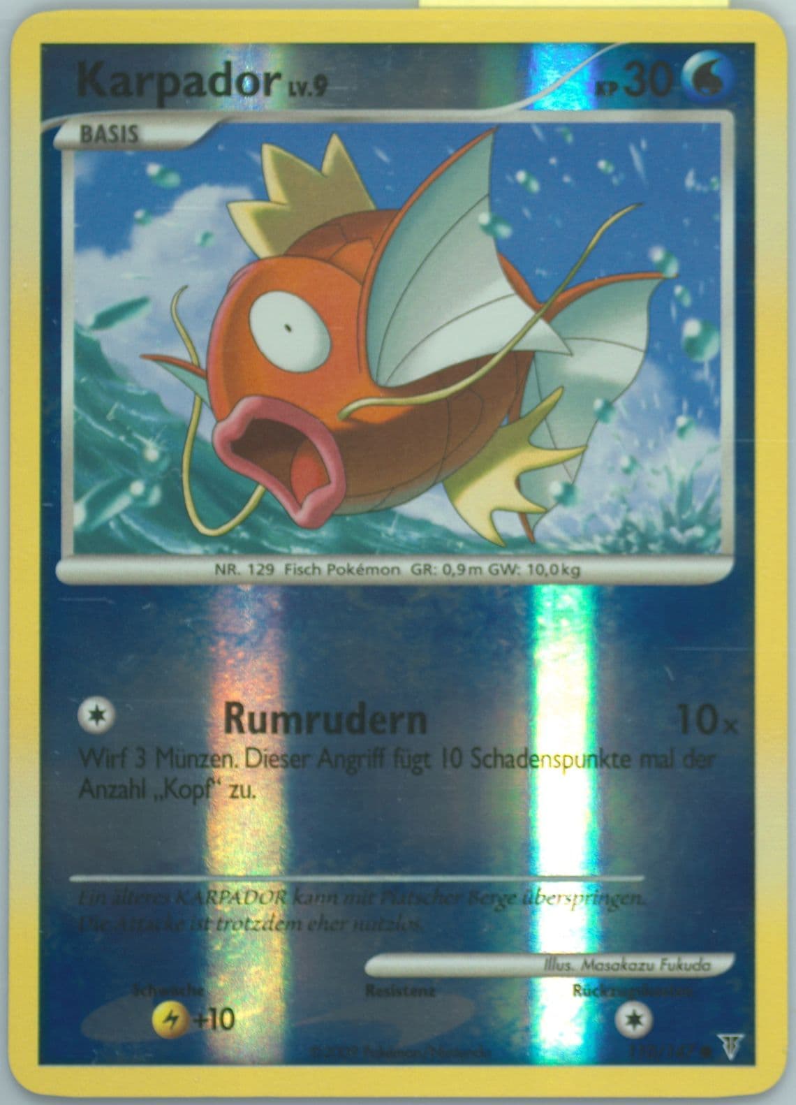 Karpador-Reverse Foil German (110) 2009 Pokemon Platinum Supreme Victors