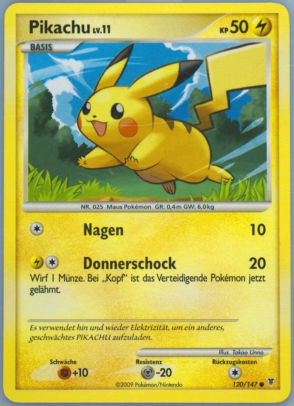 Pikachu German (120) 2009 Pokemon Platinum Supreme Victors