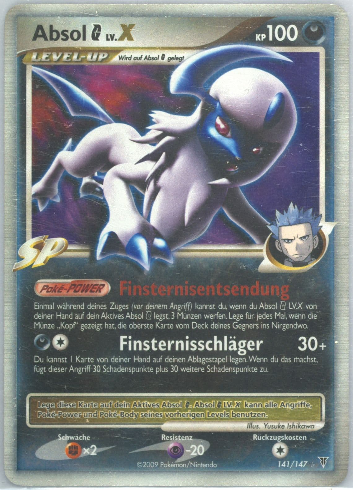 Absol G LV.X-Holo German (141) 2009 Pokemon Platinum Supreme Victors
