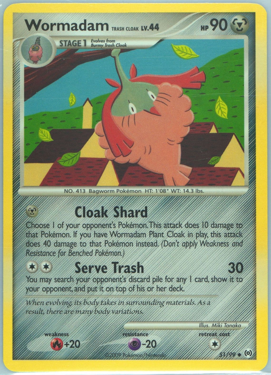 Wormadam Trash Cloak (51) 2009 Pokemon Platinum Arceus