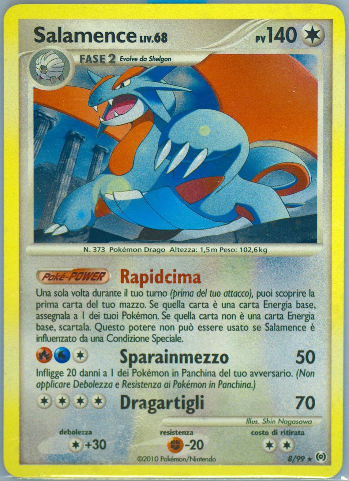 Salamence-Holo Italian (8) 2009 Pokemon Platinum Arceus
