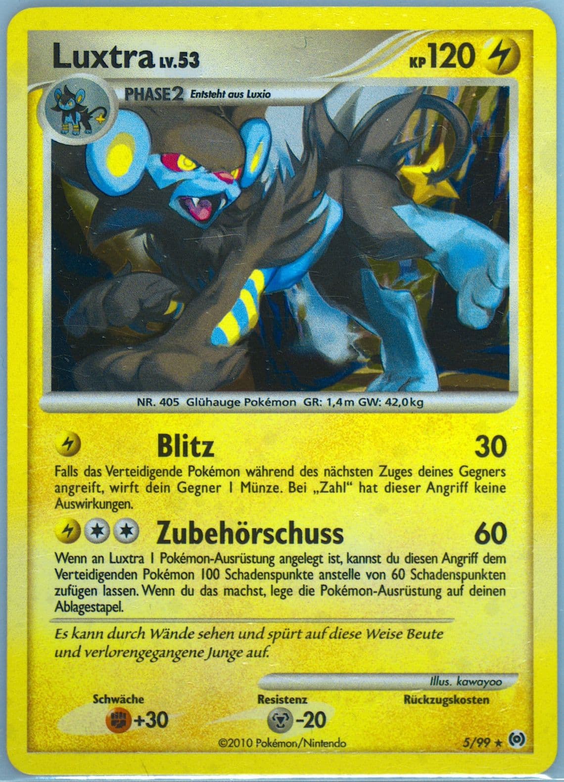 Luxtra-Holo German (5) 2009 Pokemon Platinum Arceus