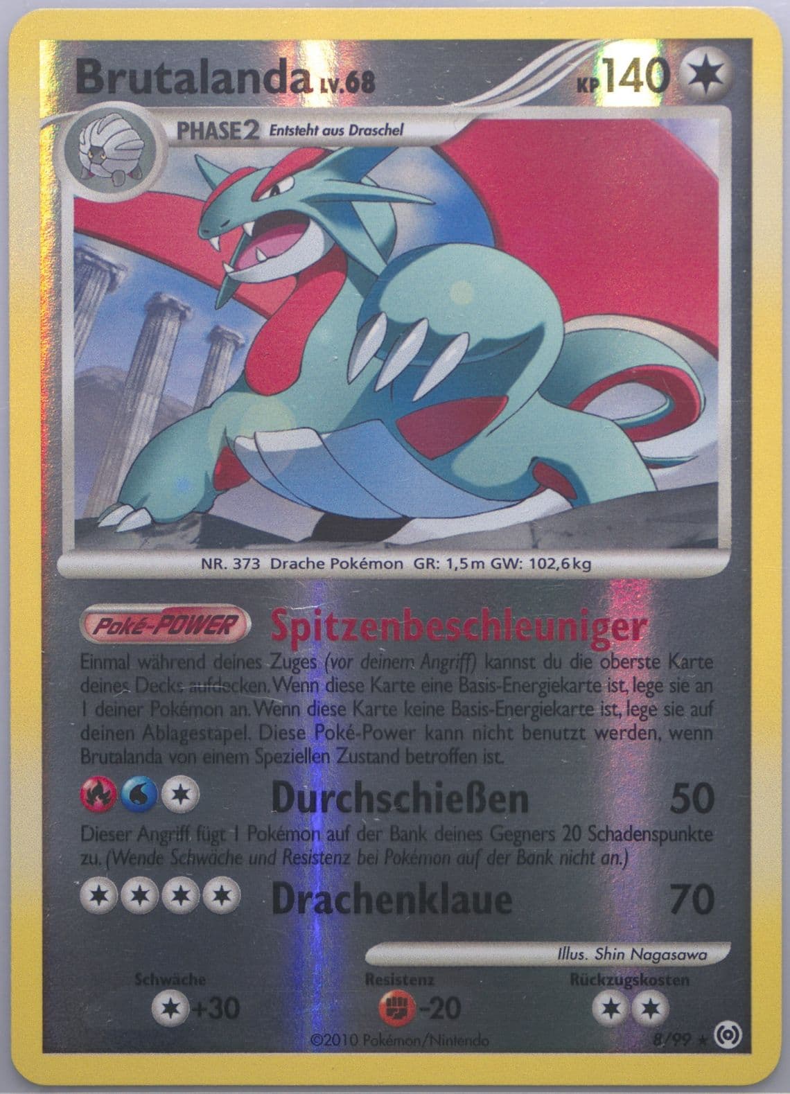 Brutalanda-Reverse Foil German (8) 2009 Pokemon Platinum Arceus
