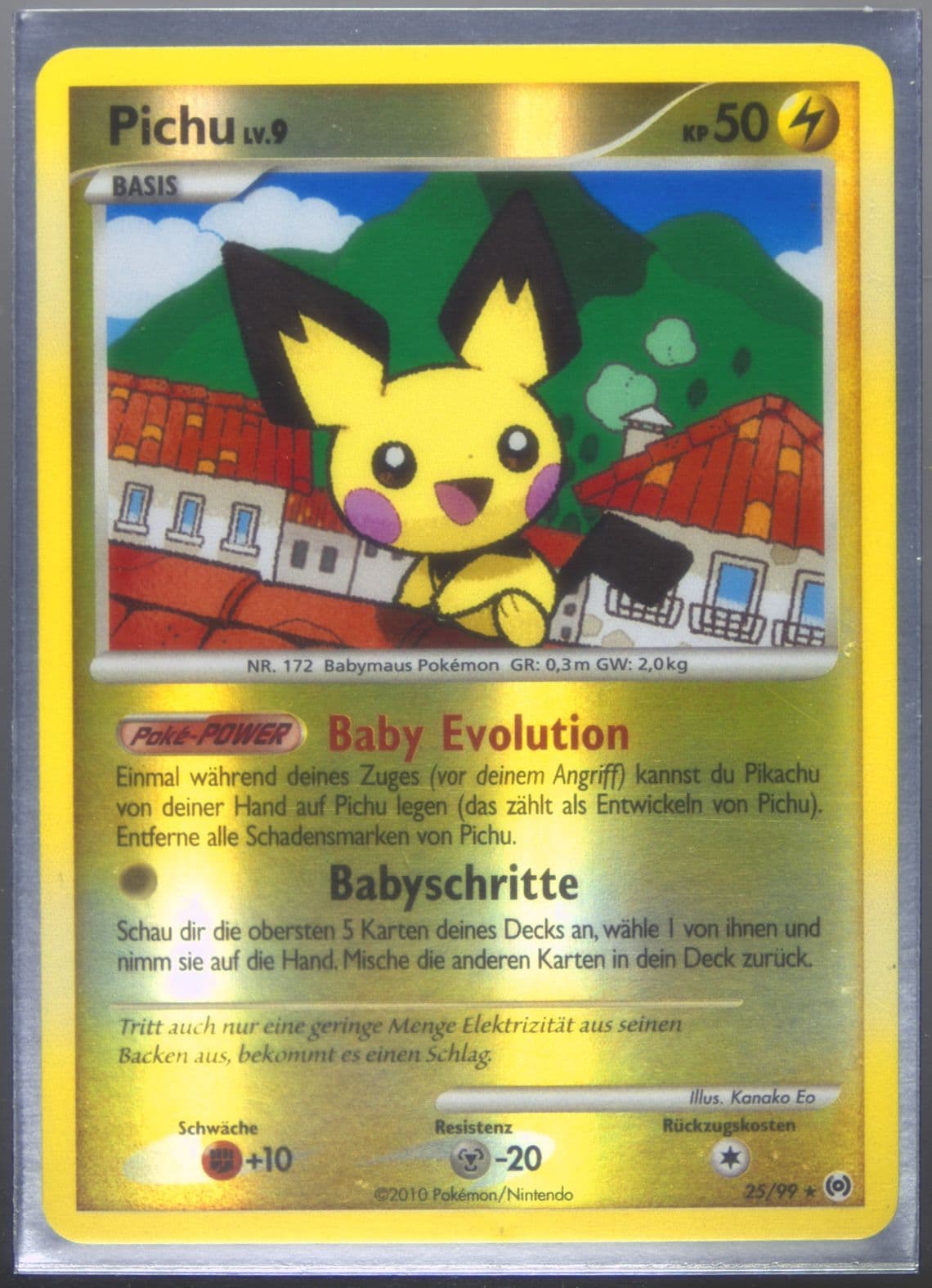 Pichu-Reverse Foil German (25) 2009 Pokemon Platinum Arceus