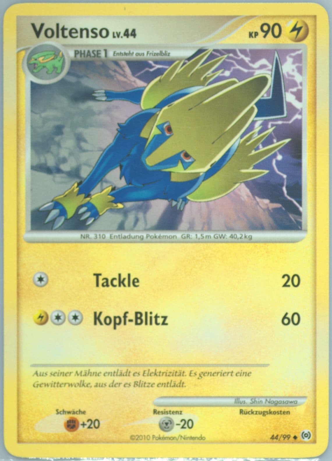 Voltenso German (44) 2009 Pokemon Platinum Arceus