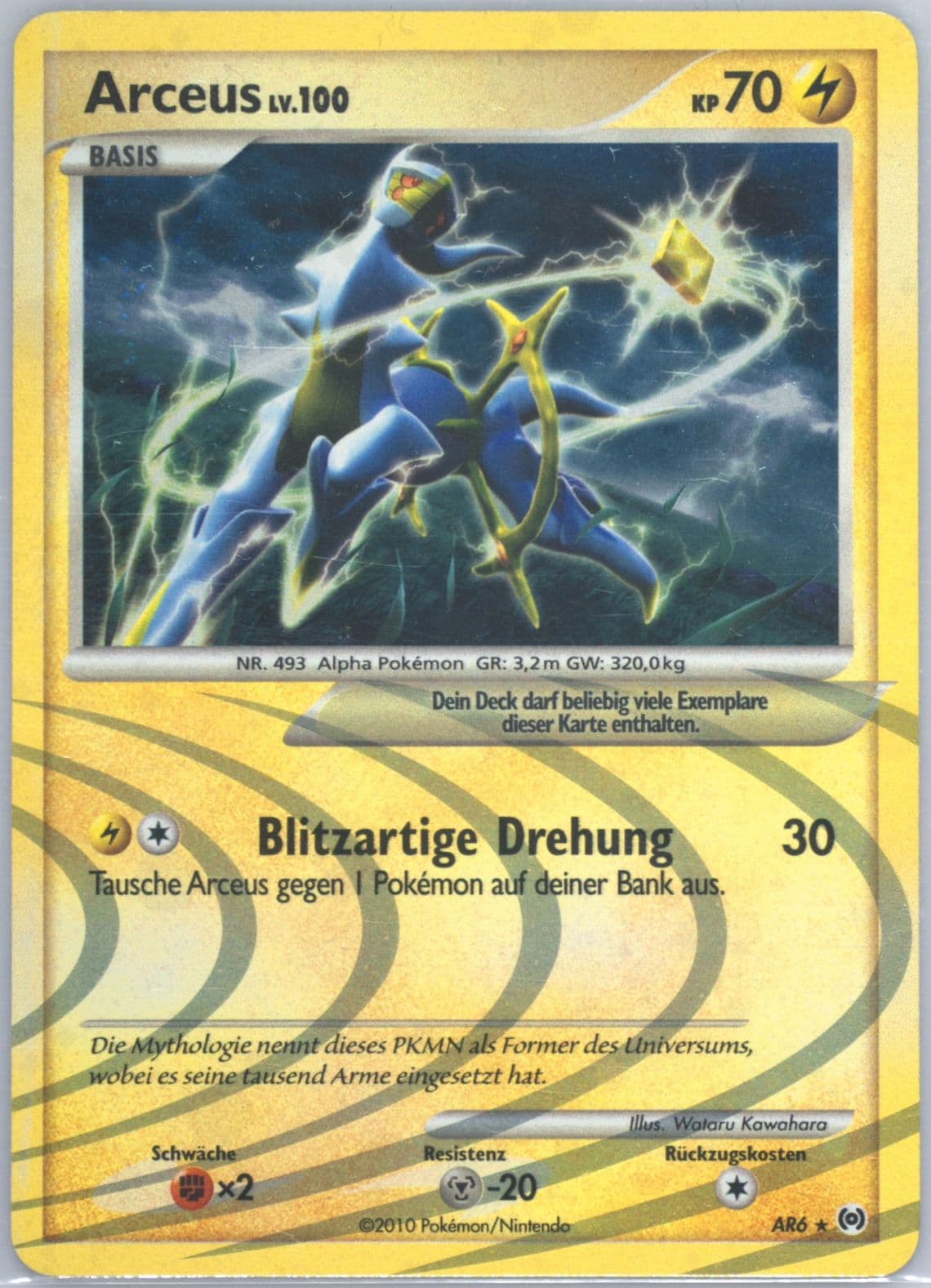 Arceus-Holo German (AR6) 2009 Pokemon Platinum Arceus