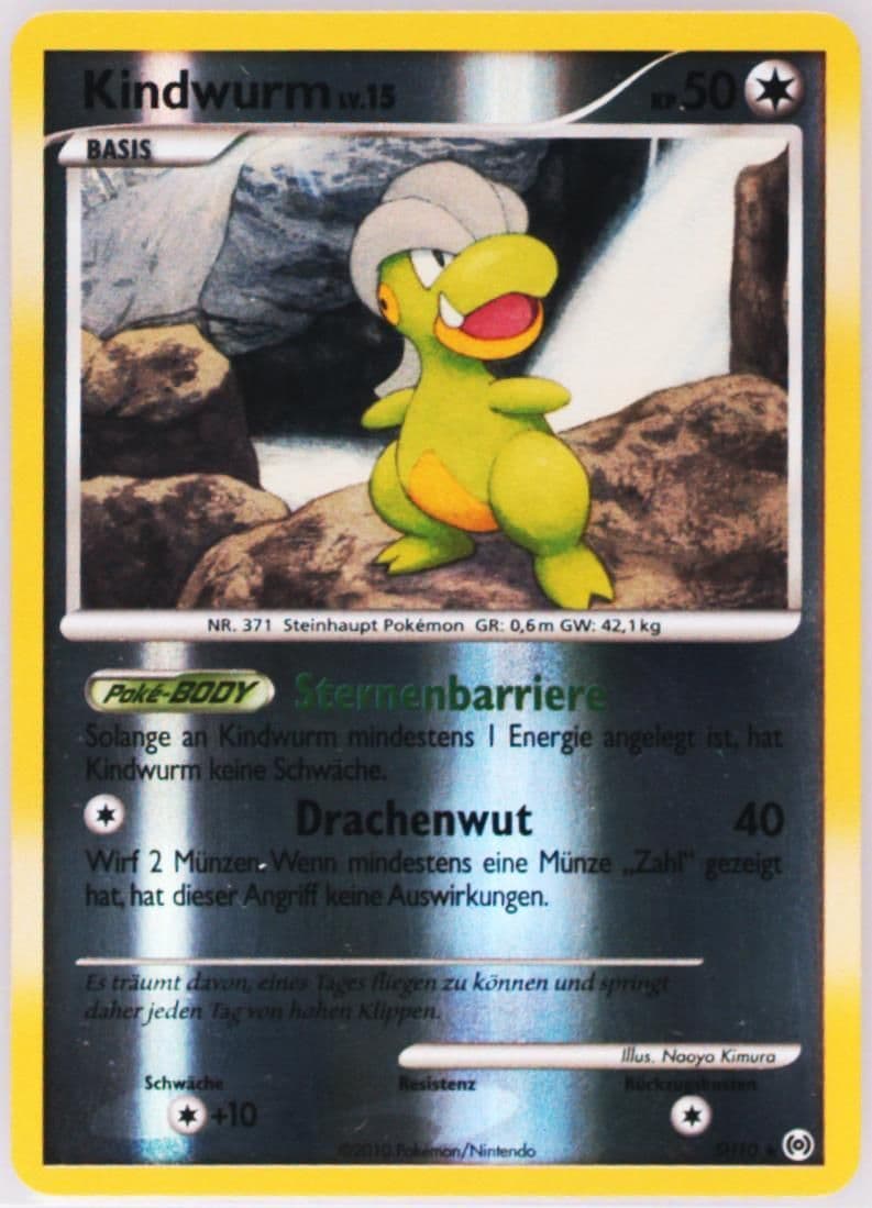 Kindwurm-Reverse Foil German (SH10) 2009 Pokemon Platinum Arceus