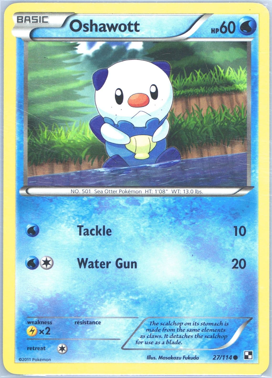 Oshawott (27) 2011 Pokemon Black & White