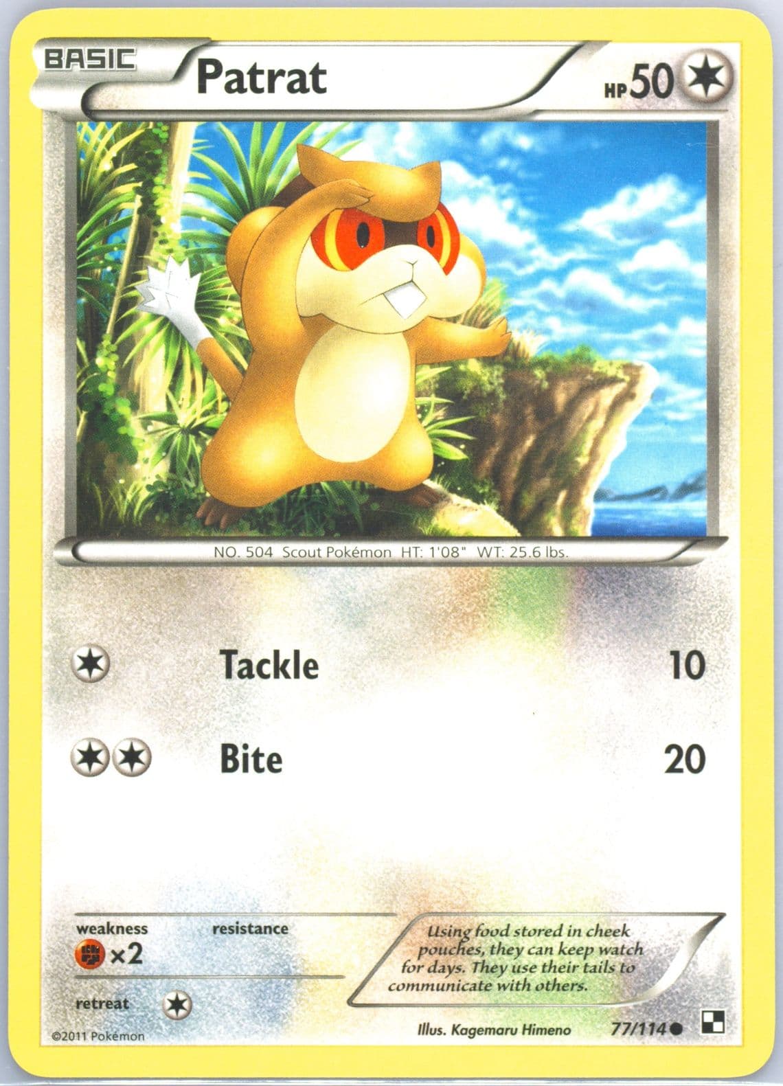 Patrat (77) 2011 Pokemon Black & White