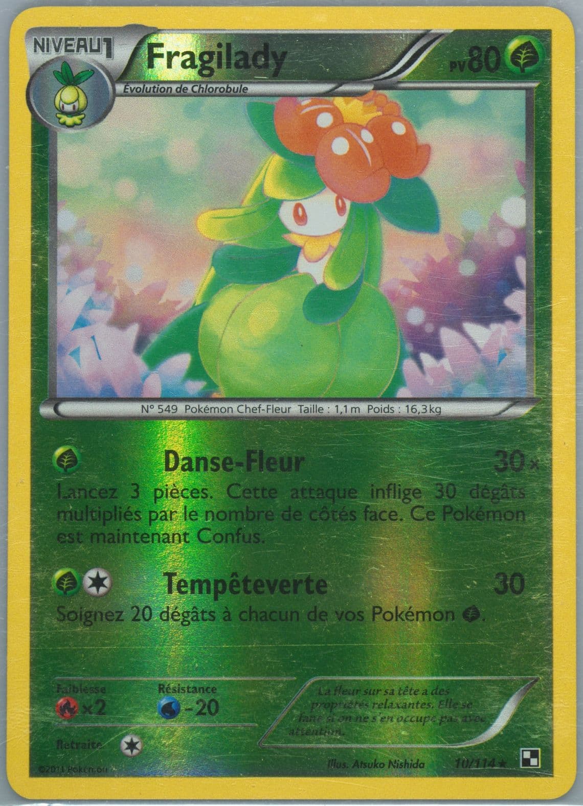 Fragilady-Reverse Foil French (10) 2011 Pokemon Black & White