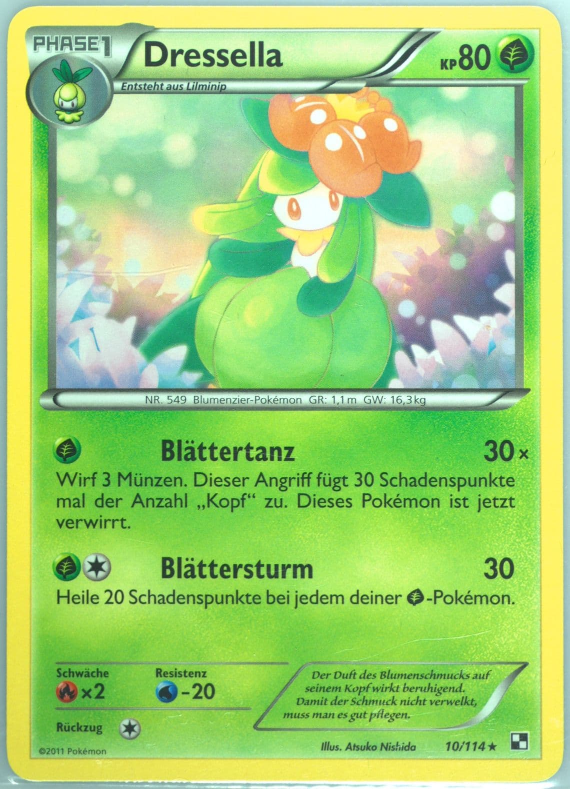 Dressella German (10) 2011 Pokemon Black & White