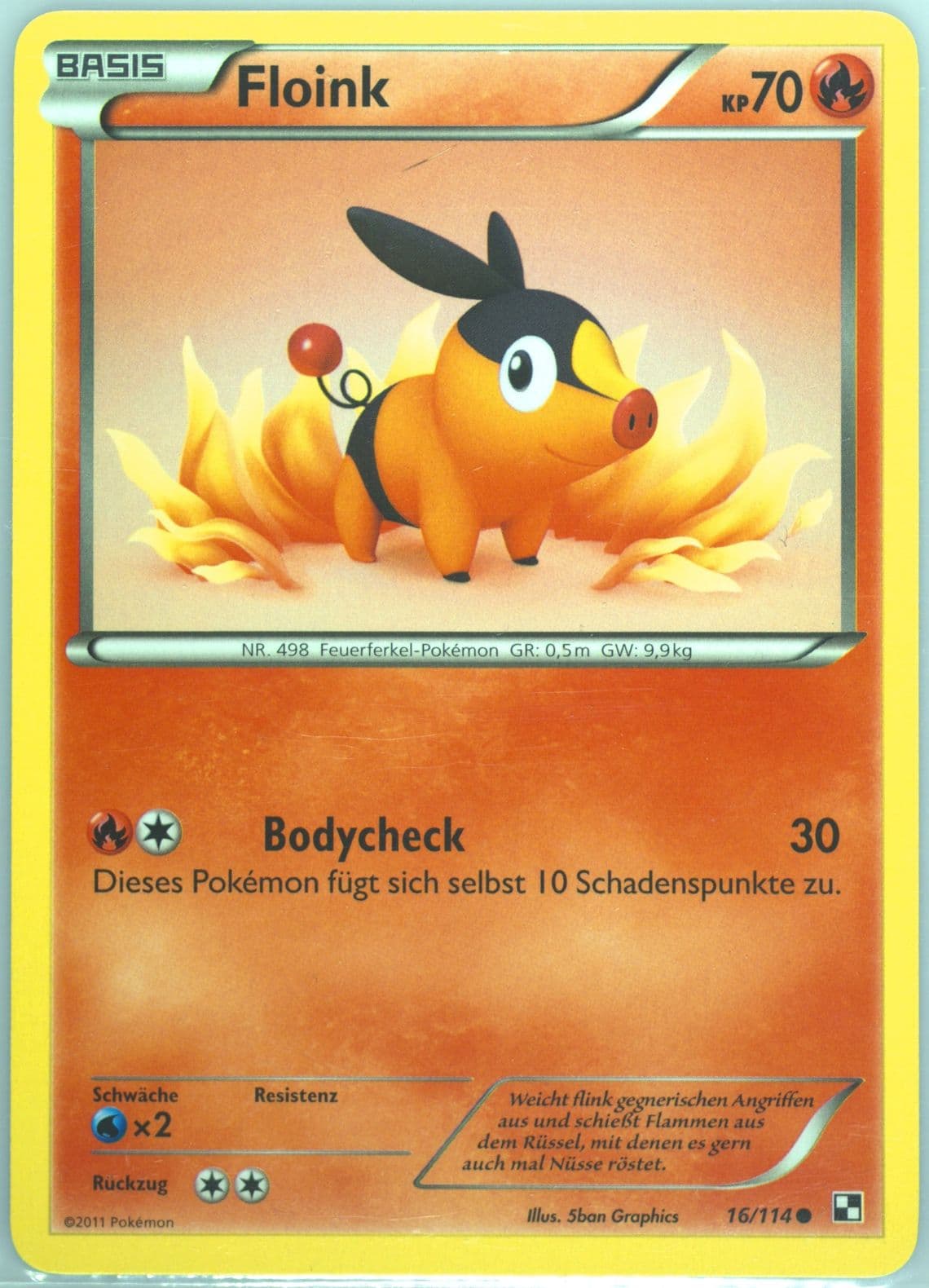Floink German (16) 2011 Pokemon Black & White