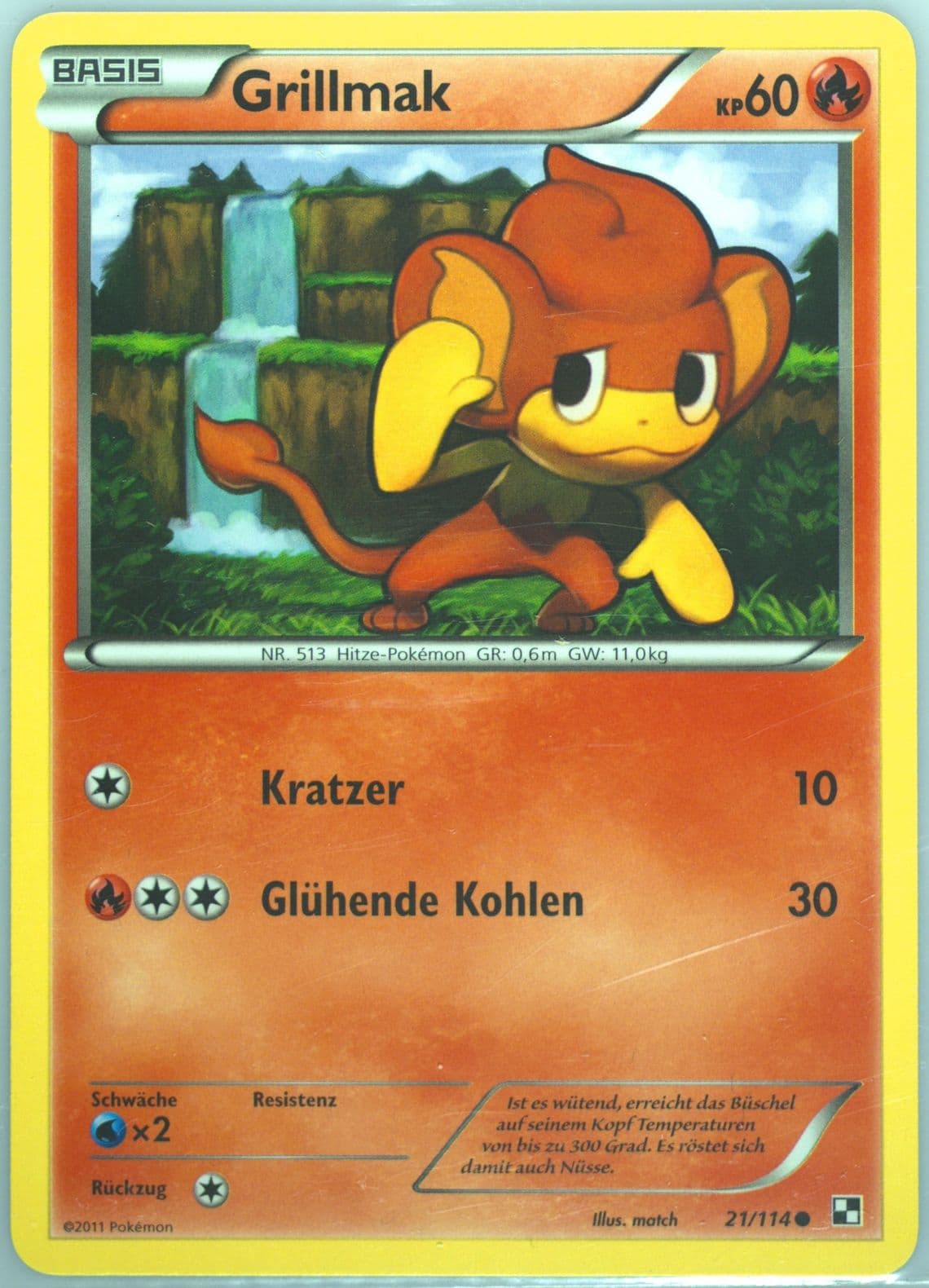 Grillmak German (21) 2011 Pokemon Black & White