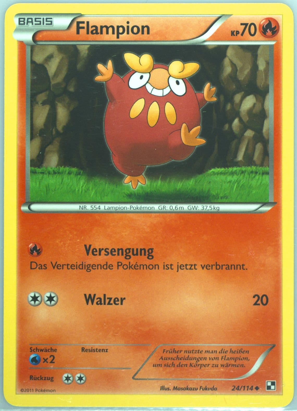 Flampion German (24) 2011 Pokemon Black & White