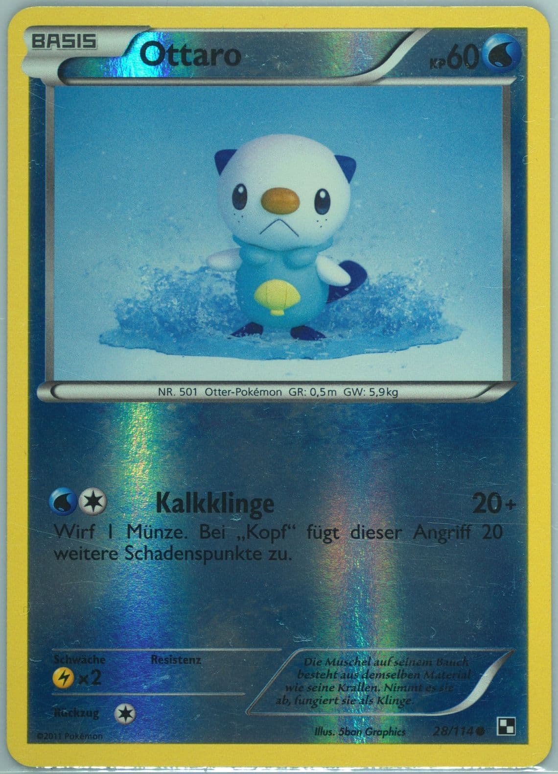 Ottaro-Reverse Foil German (28) 2011 Pokemon Black & White