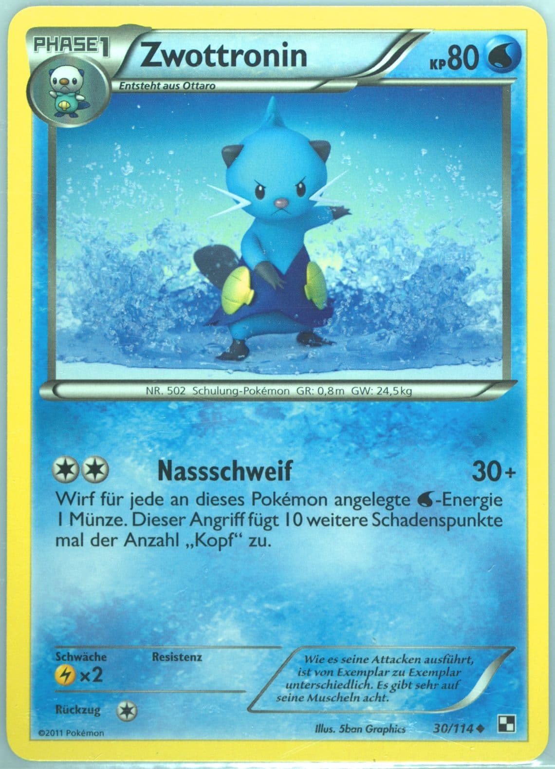 Zwottronin German (30) 2011 Pokemon Black & White