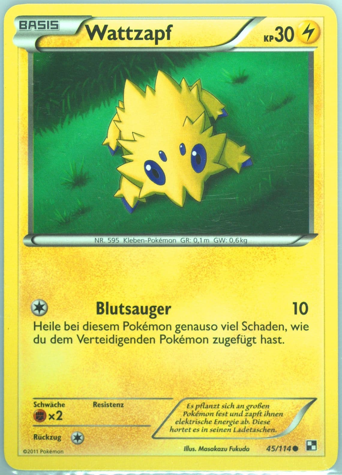 Wattzapf German (45) 2011 Pokemon Black & White