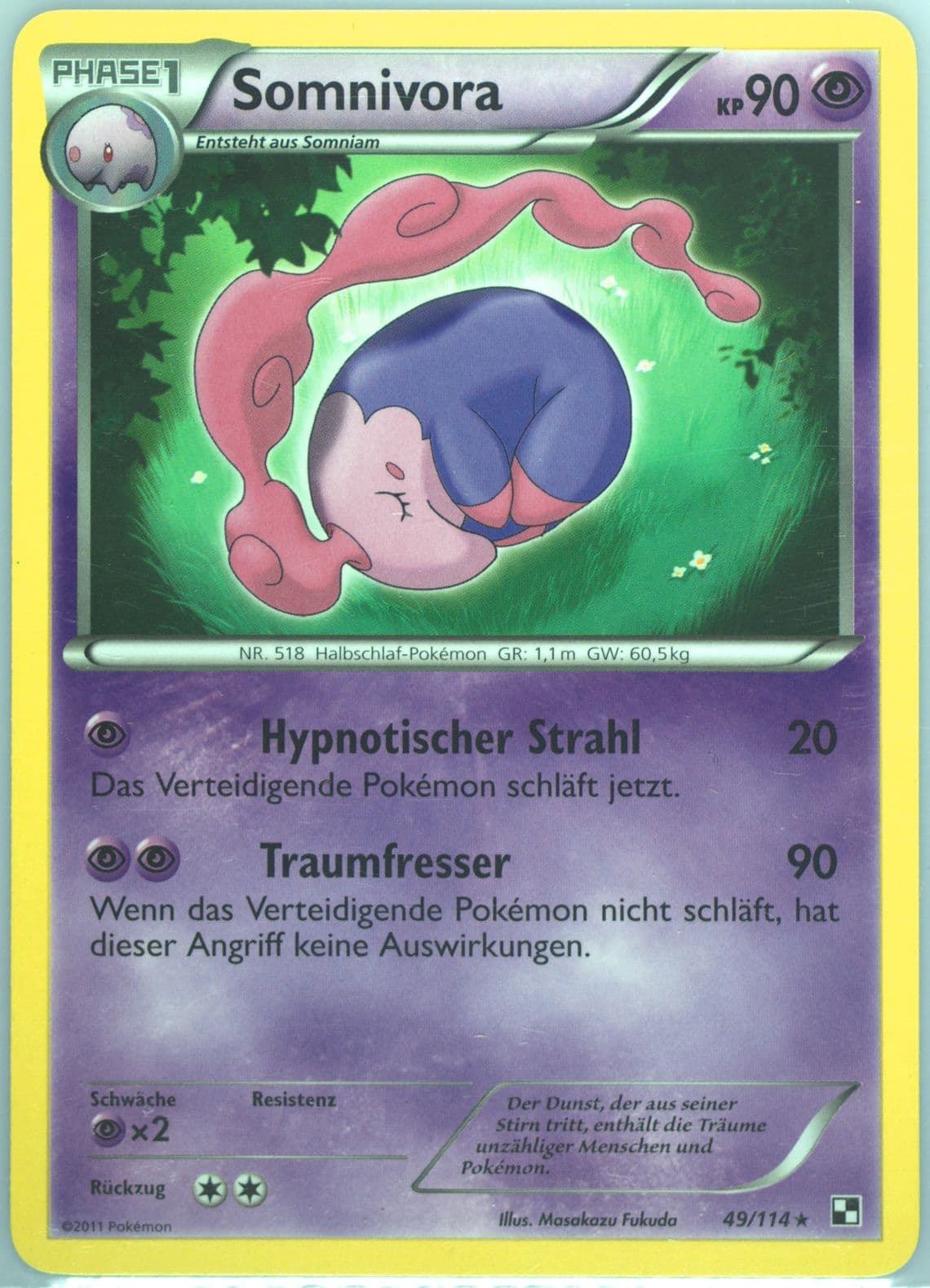 Somnivora German (49) 2011 Pokemon Black & White