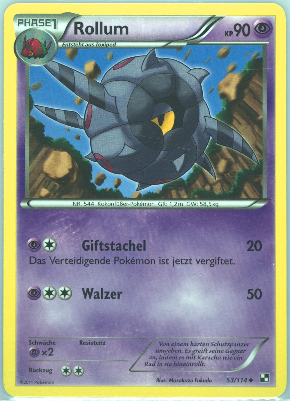 Rollum German (53) 2011 Pokemon Black & White