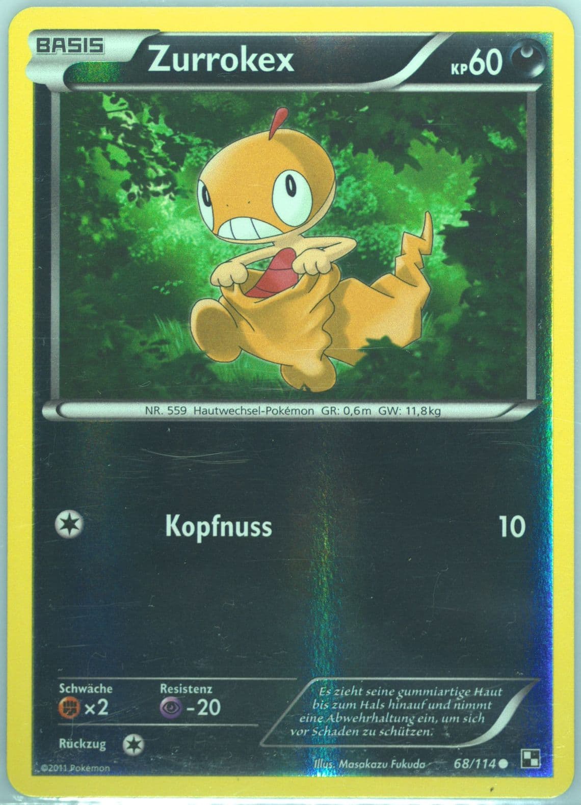 Zurrokex-Reverse Foil German (68) 2011 Pokemon Black & White