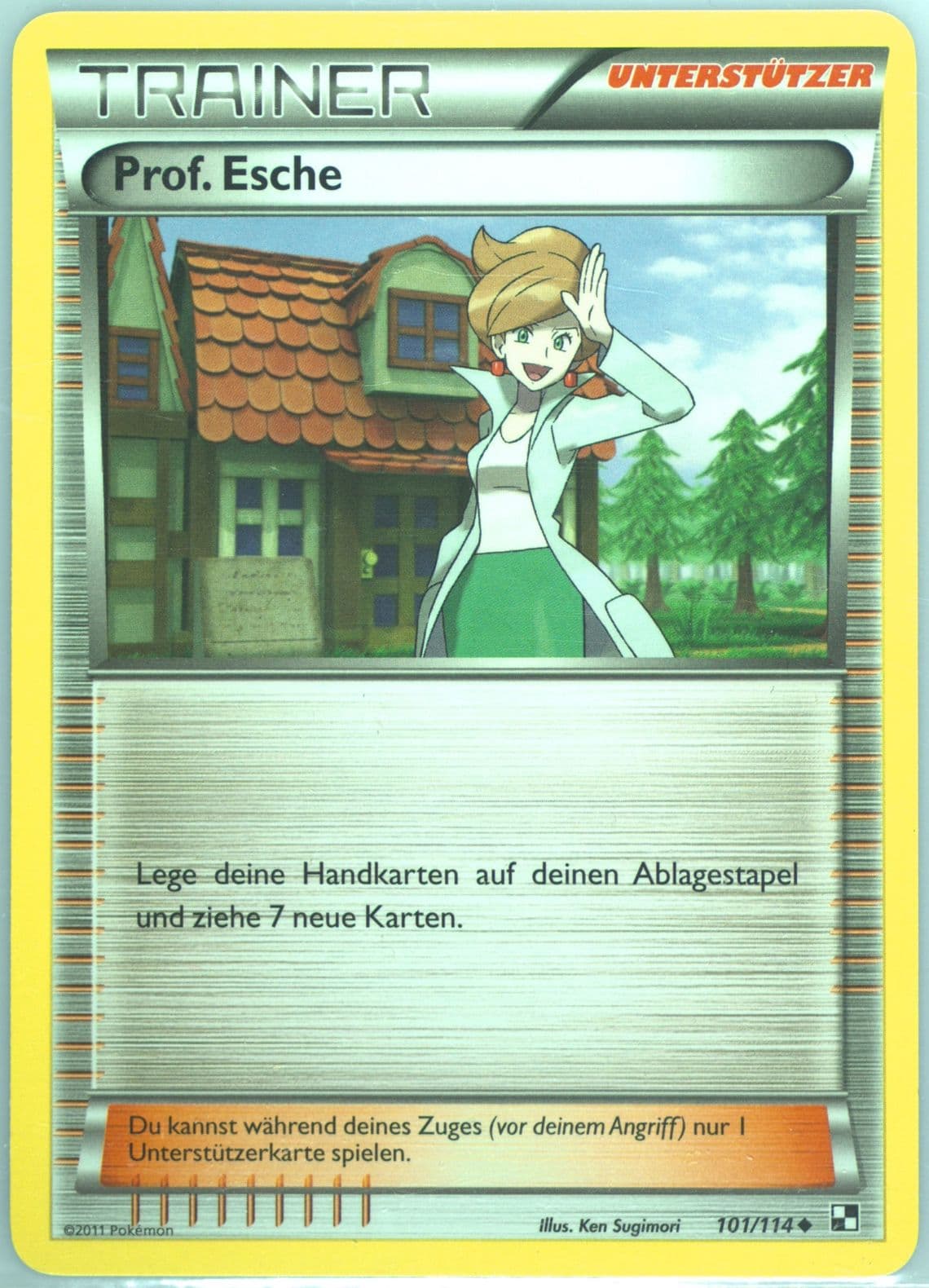 Prof. Esche German (101) 2011 Pokemon Black & White