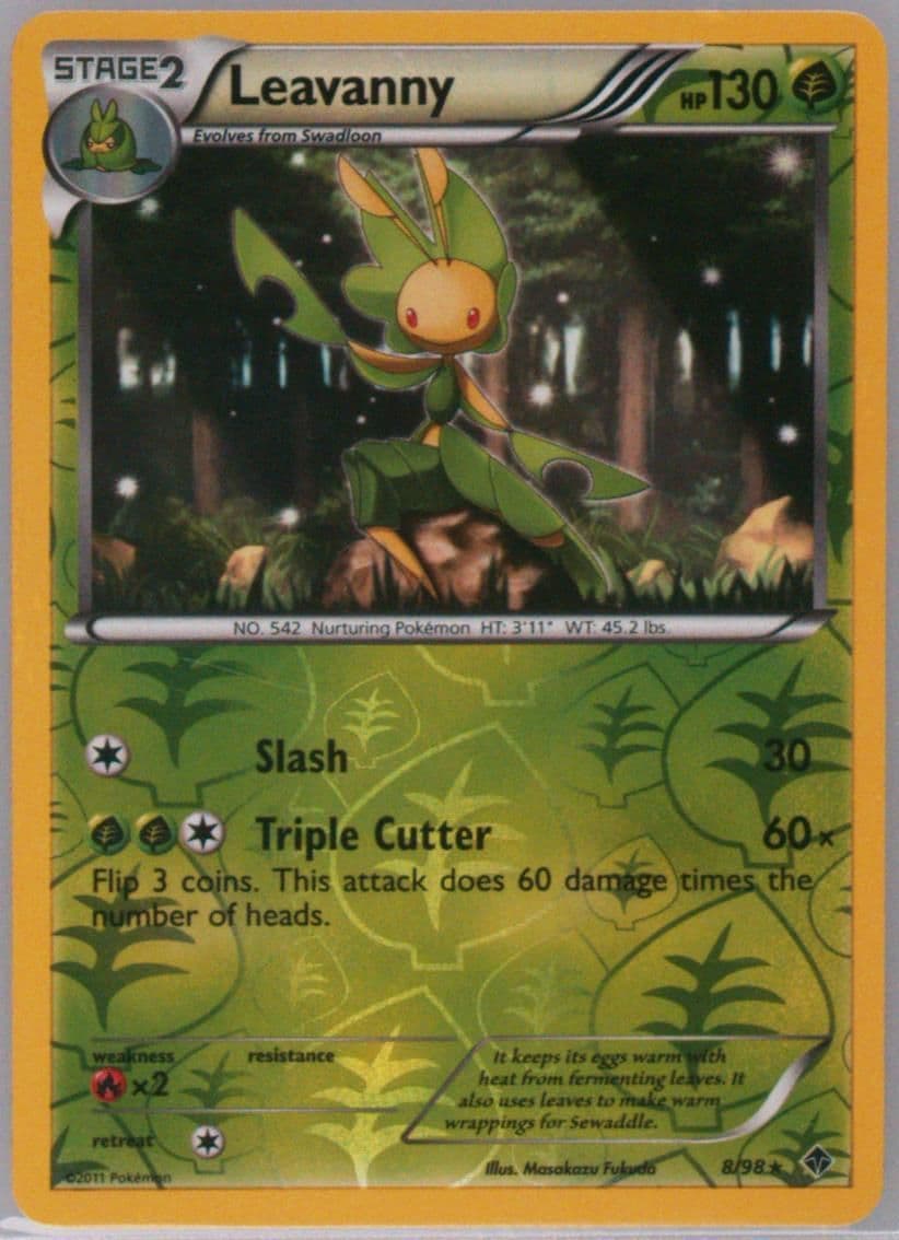 Leavanny-Reverse Foil (8) 2011 Pokemon Black & White Emerging Powers